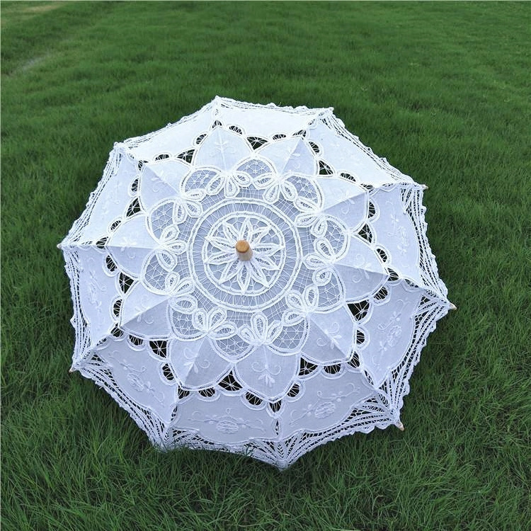 Fashionable design outdoor lady lace elegant shooting props wedding ceremony sunshade umbrellas,paraguas