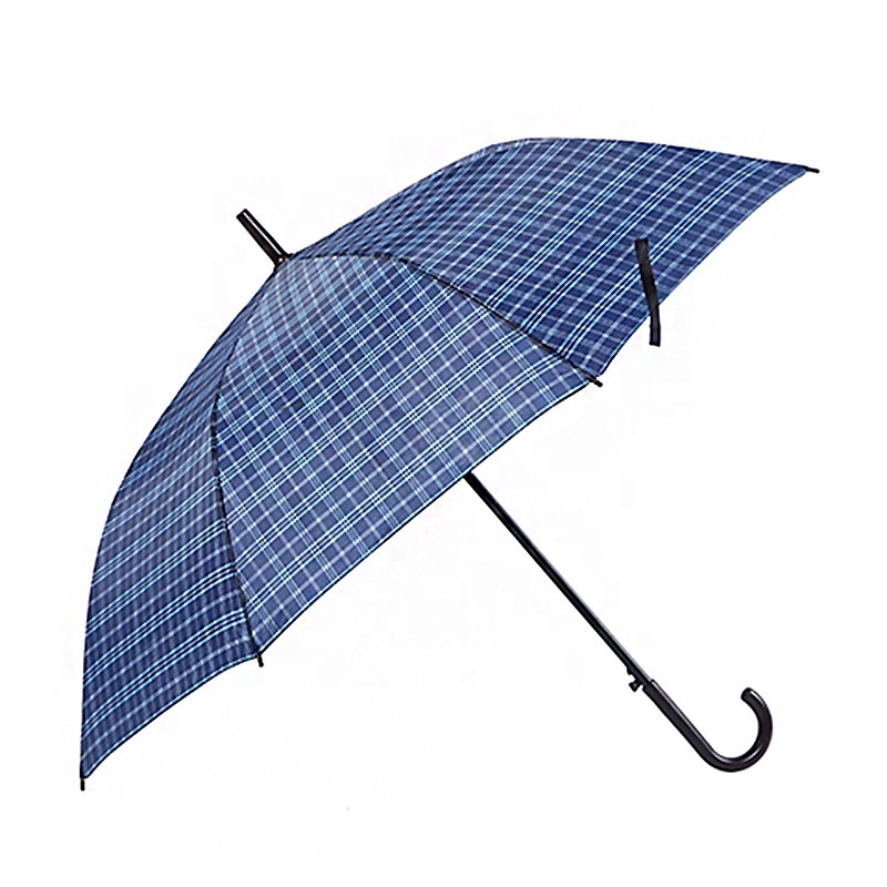 27 inch Multiple Plaid Pattern Automatic Open Straight Large Umbrella Windproof