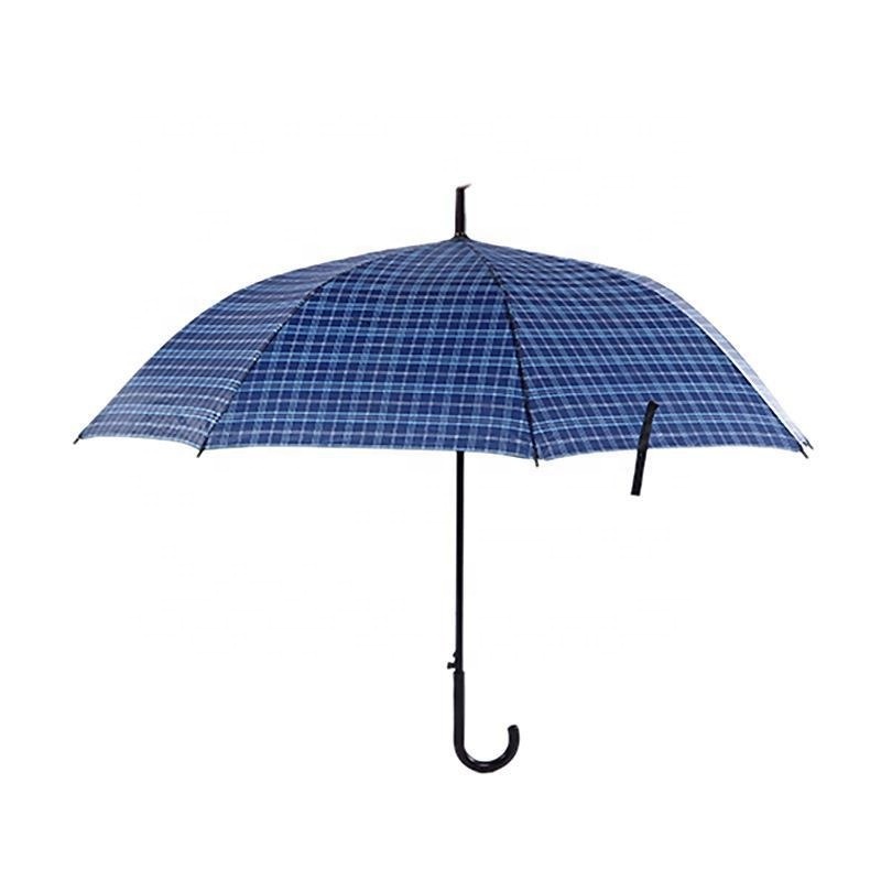 27 inch Multiple Plaid Pattern Automatic Open Straight Large Umbrella Windproof