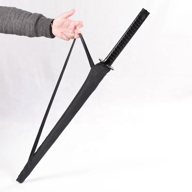 Straight Custom Samurai Sword Shaped Japanese Rain Umbrella