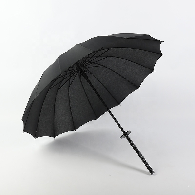 Straight Custom Samurai Sword Shaped Japanese Rain Umbrella