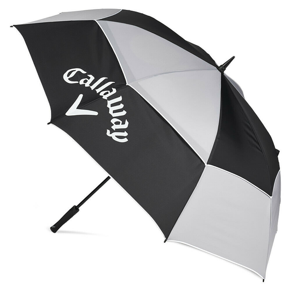 buy bulk auto opening windproof black and white travel double layer wind vented golf umbrella with holes inside