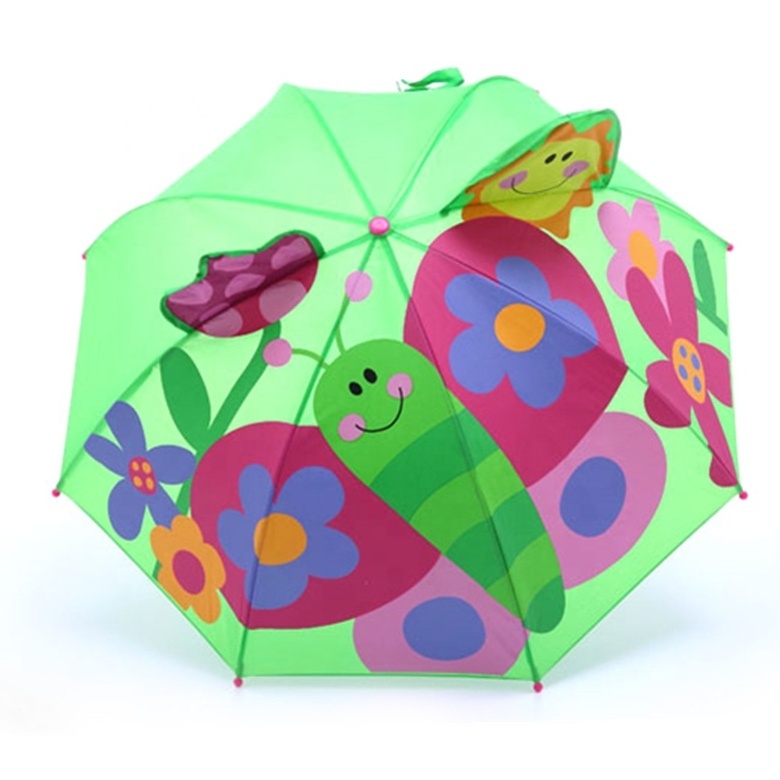 High Quality Animal Shape Cartoon Kids Umbrella with Custom Print, Fantastic mini Princess Hook Umbrella for Kid