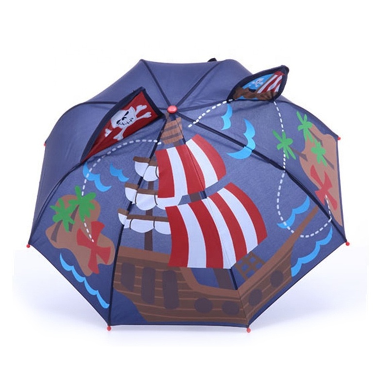 High Quality Animal Shape Cartoon Kids Umbrella with Custom Print, Fantastic mini Princess Hook Umbrella for Kid