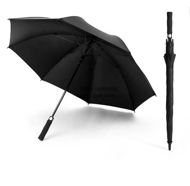 China factory wholesale 27 inch EVA handle color frame automatic big large straight storm golf umbrella with logo prints