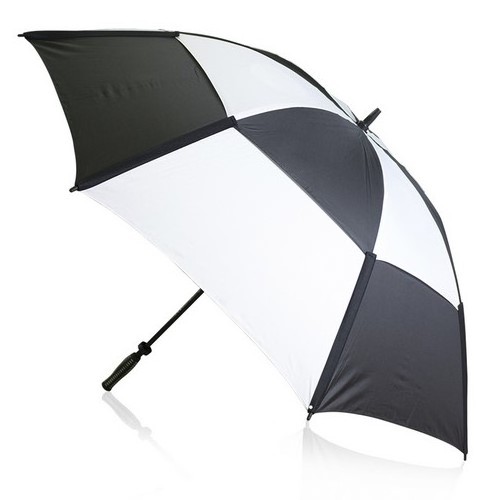 68 inch oversize double layer windproof wind vented golf umbrella with holes inside