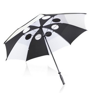 68 inch oversize double layer windproof wind vented golf umbrella with holes inside