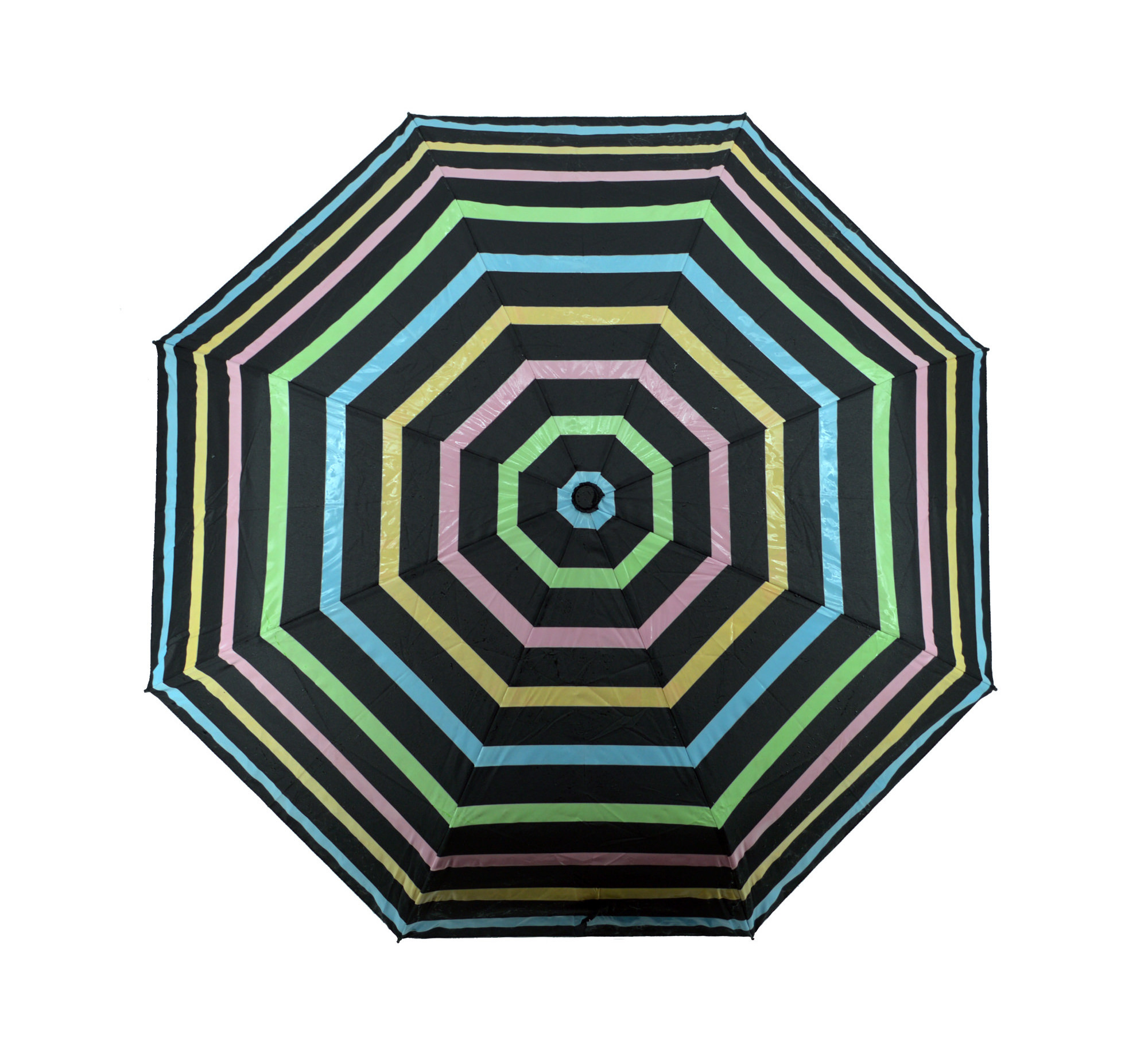 Amazing fantastic appear customized design stripe butterfly drip 3 Fold Magic color change printing umbrella when wet