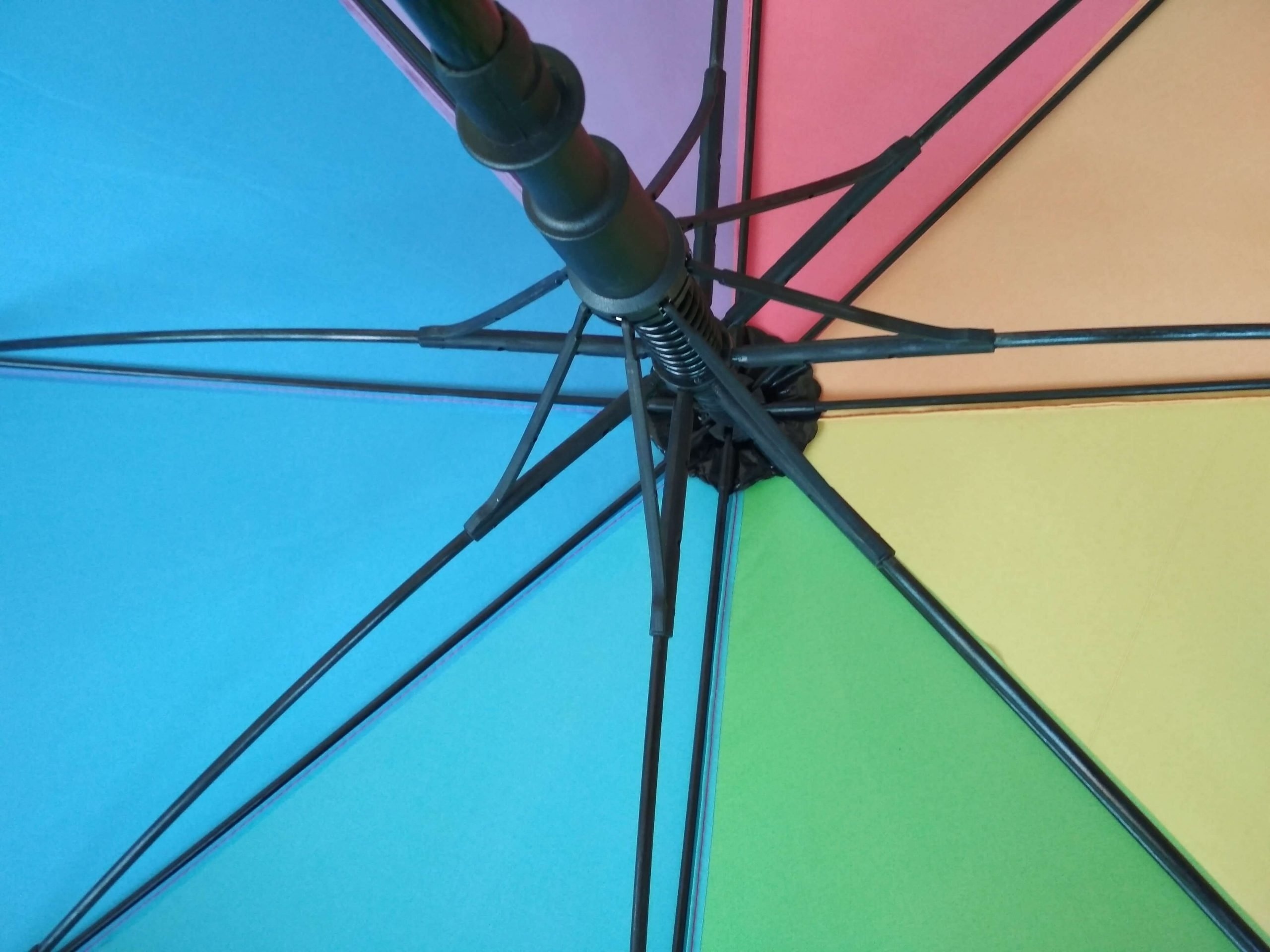 High Quality 30 inch Pongee Fabric African Print Single Layer Auto Open Frame Regenschirm Rainbow Rain Golf Umbrella