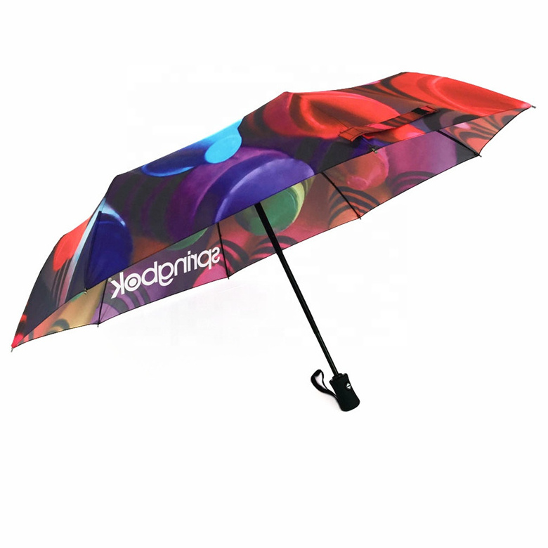 21 inch Ladies fashion beautiful flower full printing folding umbrella