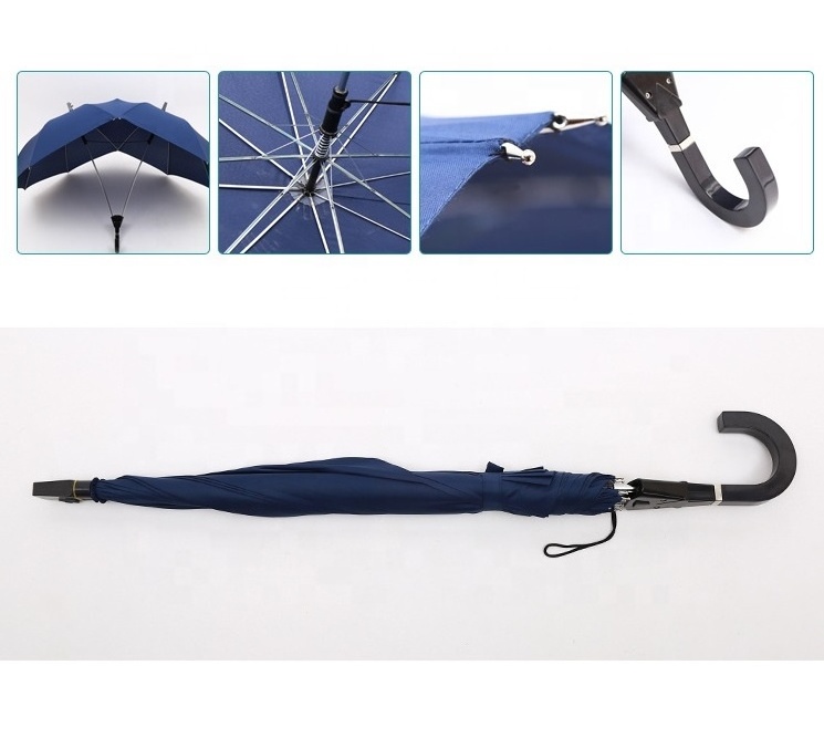 Manual Opening Double Shaft Personalized Couple 2 Person Umbrella, Two-proson Sombrillas