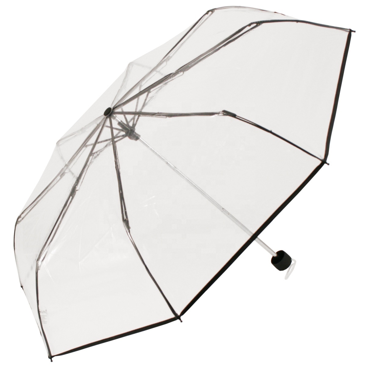 Compact Ultra Small Stylish Blank 8 Rib Portable Windproof Transparent Mini Pocket Rain 5 Folding Umbrella for Woman