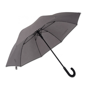 High Quality Luxury Club Rain Umbrella Lightweight Carbon Fiber Shaft Fiberglass Frame Hook Handle Straight Golf Umbrella