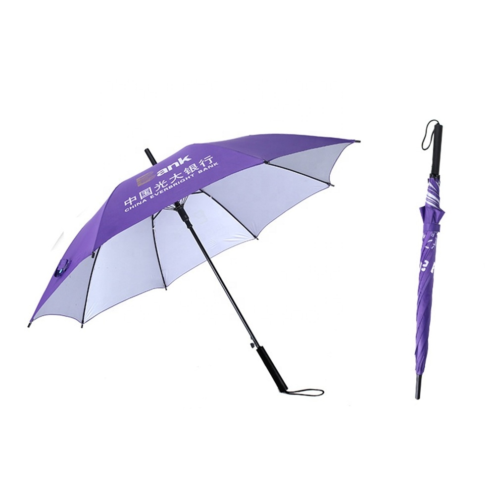 Business Gift Customized Advertising Cheap Promotion Straight Umbrella, Automatic Button Umbrella