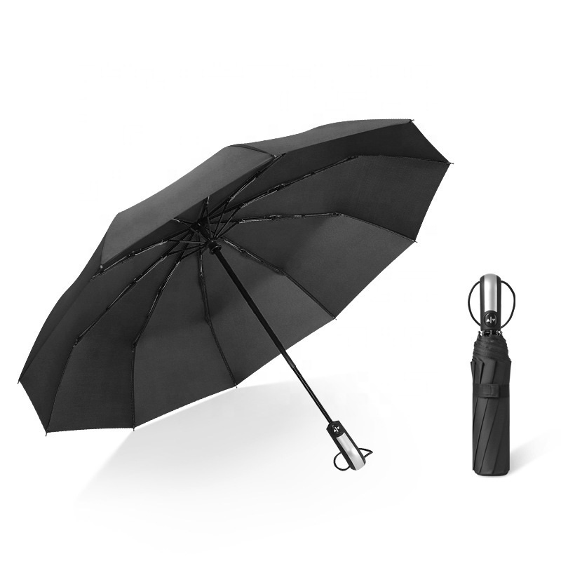 Wholesale Cheap Gift Portable 10K Wind Resistant Automatic Open Rain 3 Folding Sun Regenschirm Umbrella with Logo