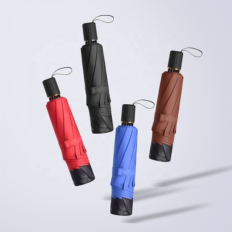 Extra large 10ribs uv folding umbrella with dust bag, classic manual open customized logo umbrella