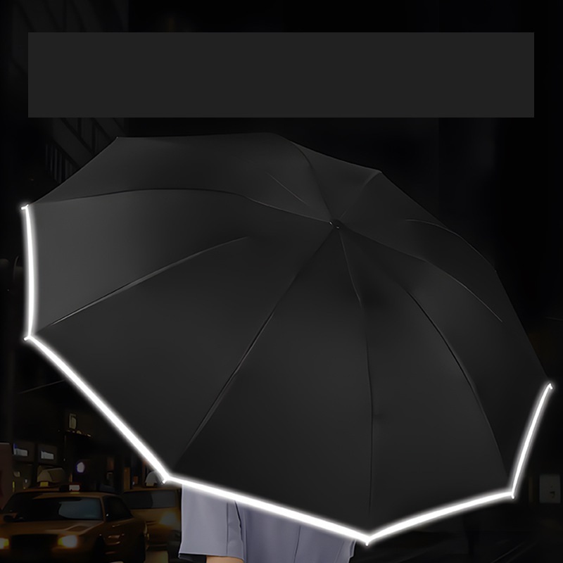 Reverse 20 bone automatic Umbrella with logo,  24 inches custom  umbrella with Reflective strap