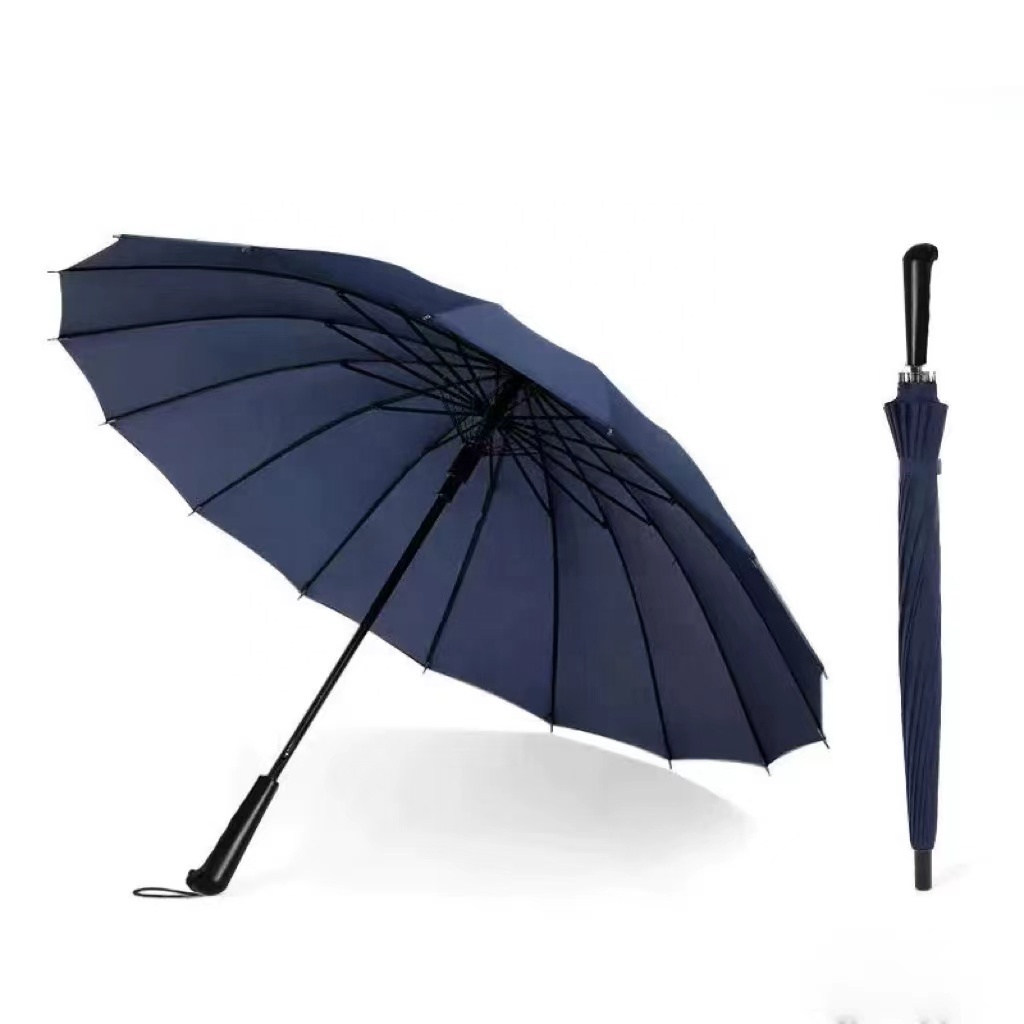 Wholesale Customized Logo  23 inch Manual Opening Plastic Handle Rain Straight Golf Umbrella