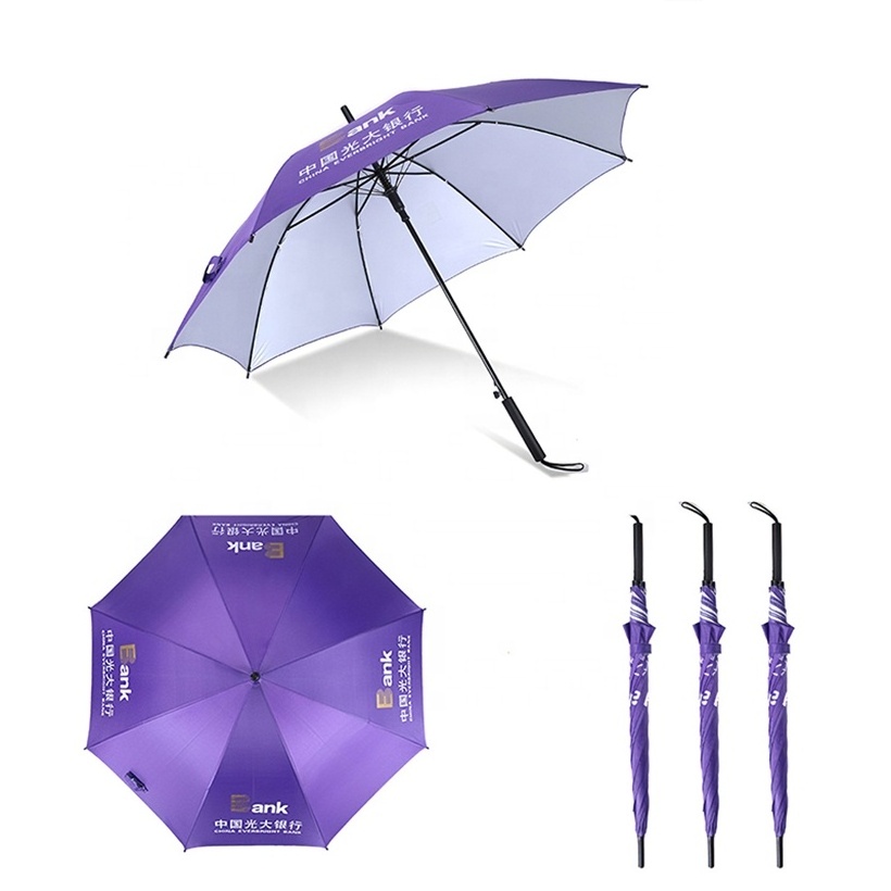 Business Gift Customized Advertising Cheap Promotion Straight Umbrella, Automatic Button Umbrella