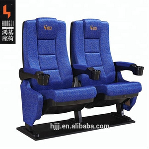 cheap slide seat and back cinema seat movie theater furniture with cup holder HJ9923