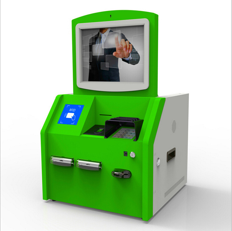 21.5 inch Facial Recognition Restaurant Kiosk Self Ordering Cafeteria Kiosk Bill Payment Kiosk Cash Dispenser