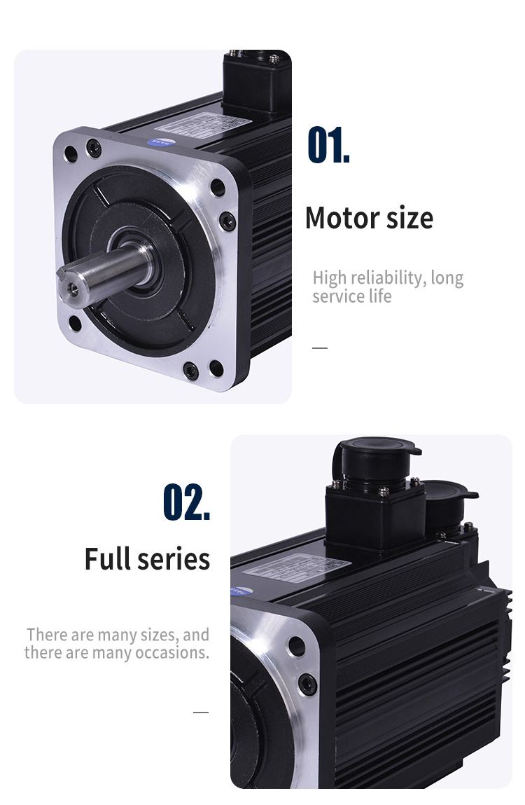 Industrial Servo Motor AC Motor 220V 4N.M-22N.M 15NM AC Sewing Machine Servo Motor Driver For CNC