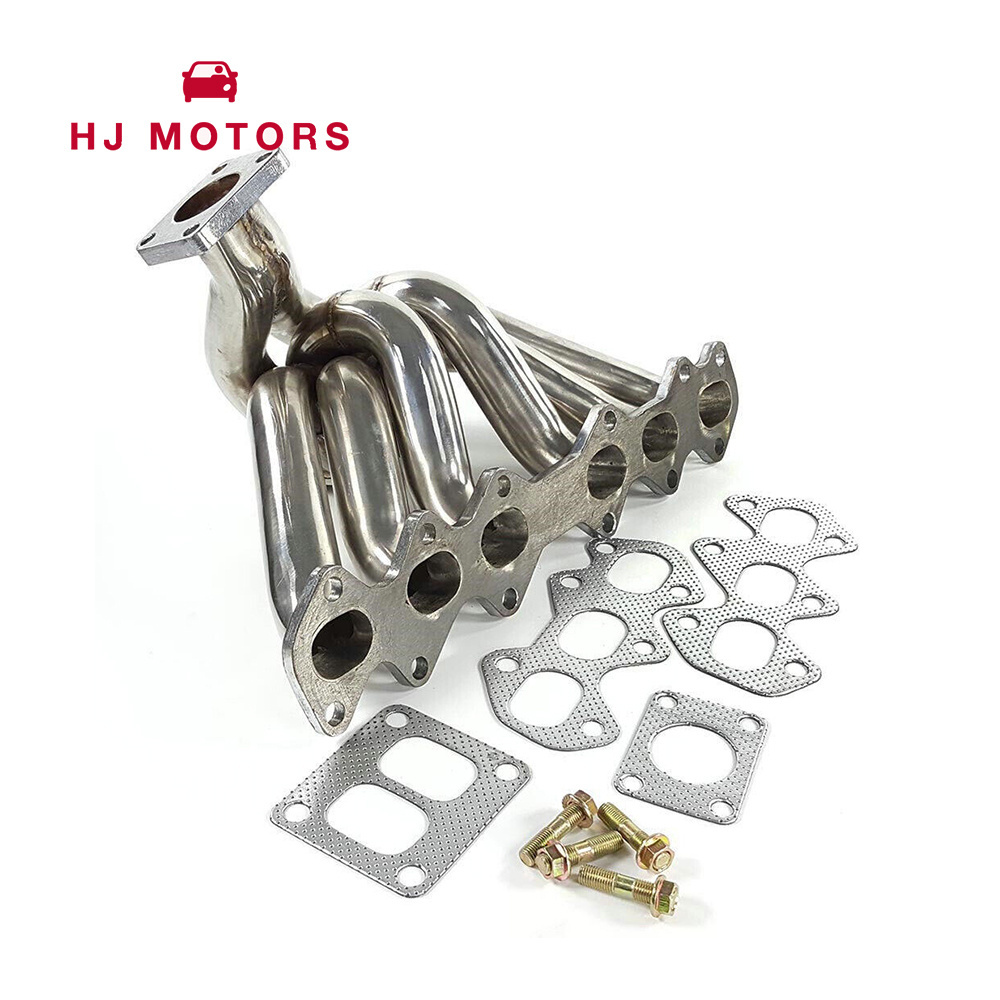 Turbo Exhaust Manifold Headers T-304 2JZ-GTE For Toyota Supra MK4 JZA80 93-98 Lexus IS300 00-04 3.0L 2Jz Exhaust Manifold