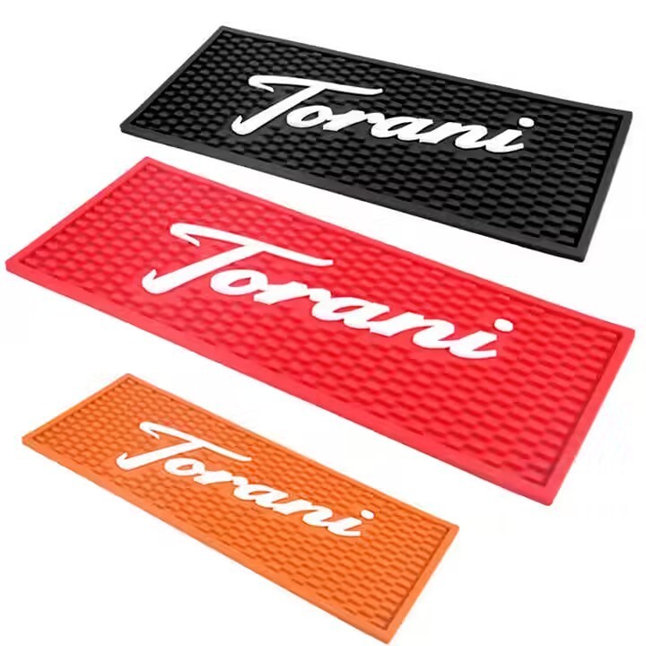 2023 KKS Best Seller Non-slip PVC Rubber Bar Mat for Home Bar Countertop with Custom LOGO