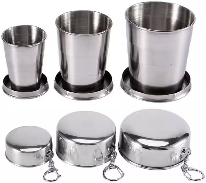 Stainless Steel Shot Glasses Water Glass Drinking Water Metal Glass Drinking Wine Silver Plated Shot Glass For Bar