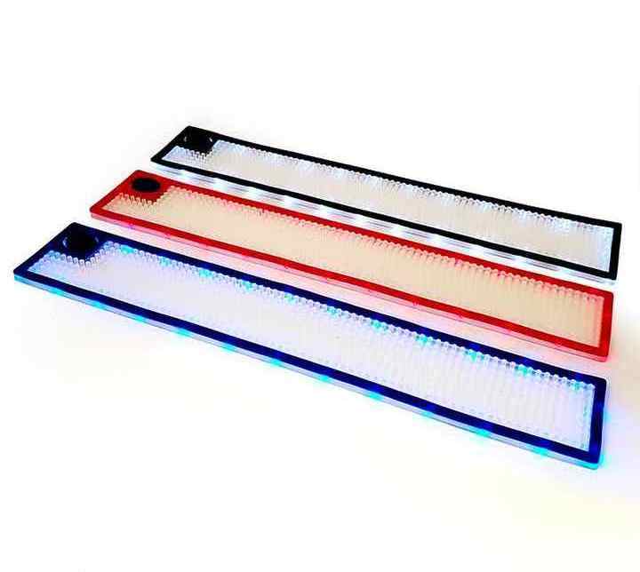 High quality rectangle square 60*15*1cm bar spill mat  pvc rubber durable led bar mat for party wedding