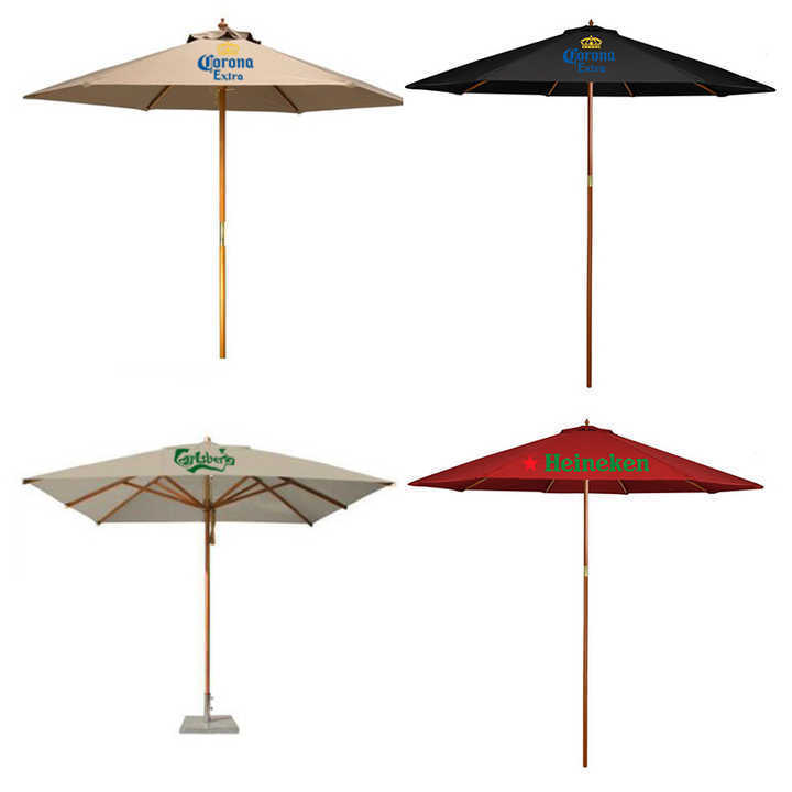 Best Selling  2m 3m Bamboo Umbrella Outdoor Large Rectangular Cantilever Wooden Parasol for Garden  Beach