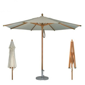 Best Selling  2m 3m Bamboo Umbrella Outdoor Large Rectangular Cantilever Wooden Parasol for Garden  Beach