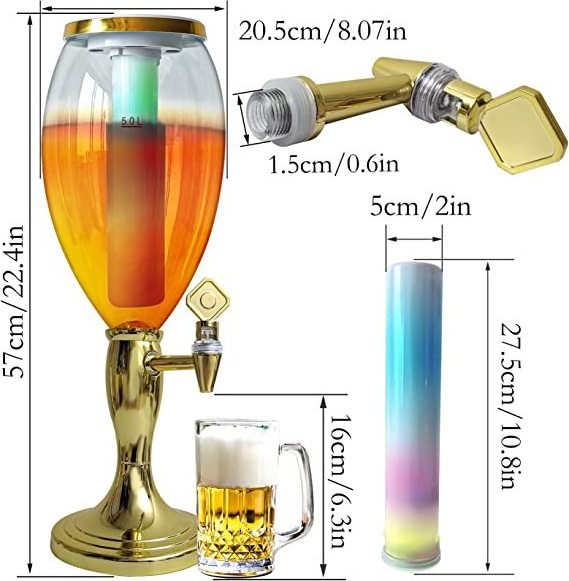 Factory direct high quality drink in bar beverage dispenser beer tower