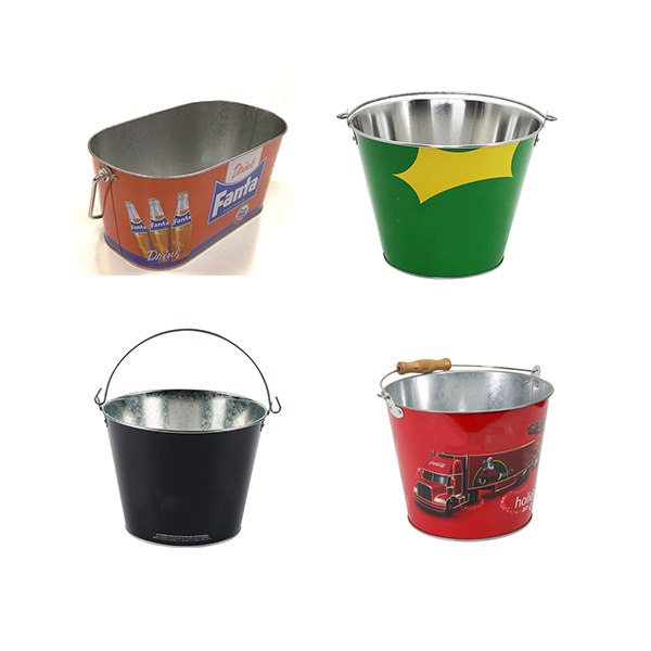 galvanized tin oval 5L 8L 15L golden beer ice bucket ice cooler champagne tub for whiskey vodka tequila