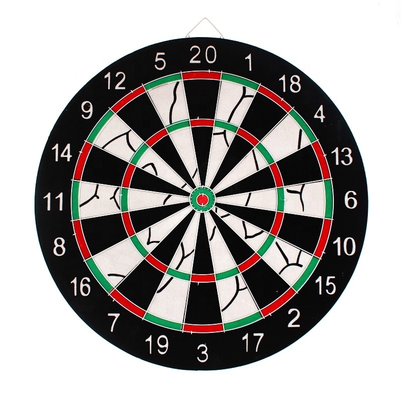 High Quality Dartboard 18'' Flocking Dartboard 6 Darts Fibreboard