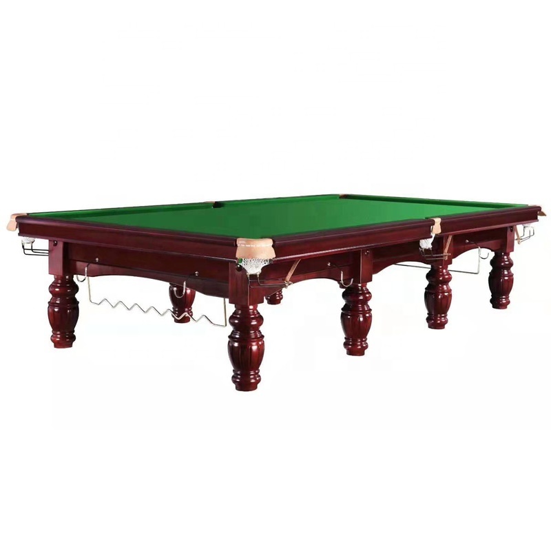 Factory price best 12ft 10ft 9ft snooker pool table with solid wood and slate top material