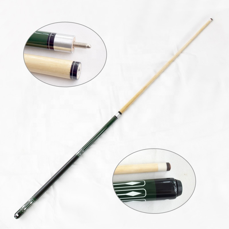 Billiard Pool Cue Stick 1/2 White Shaft Wood 57