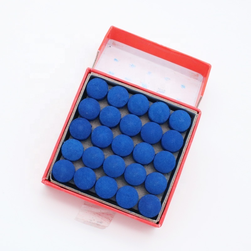 50Pc/Box Snooker Billiard Cue Tips 9mm 10mm Glue on Leather Cue Tip