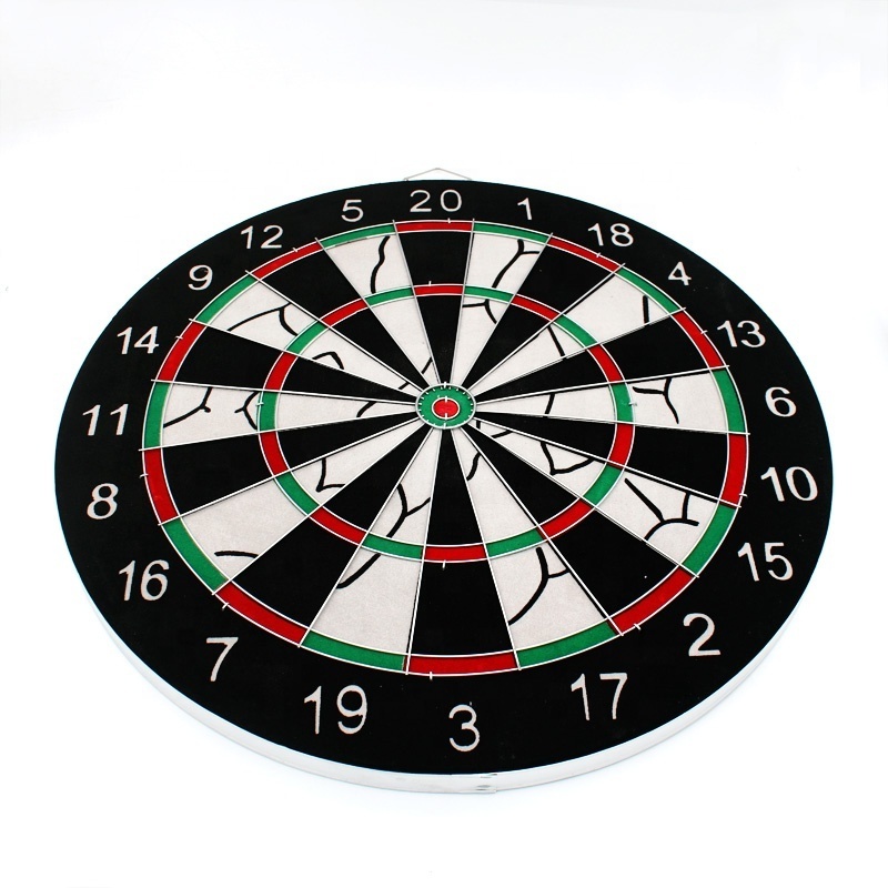 High Quality Dartboard 18'' Flocking Dartboard 6 Darts Fibreboard