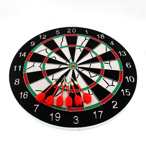 High Quality Dartboard 18'' Flocking Dartboard 6 Darts Fibreboard