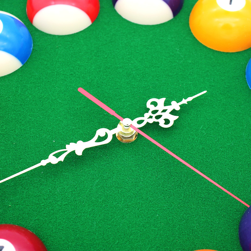 New Plum Billiards Ball Wall Clock For Bedroom