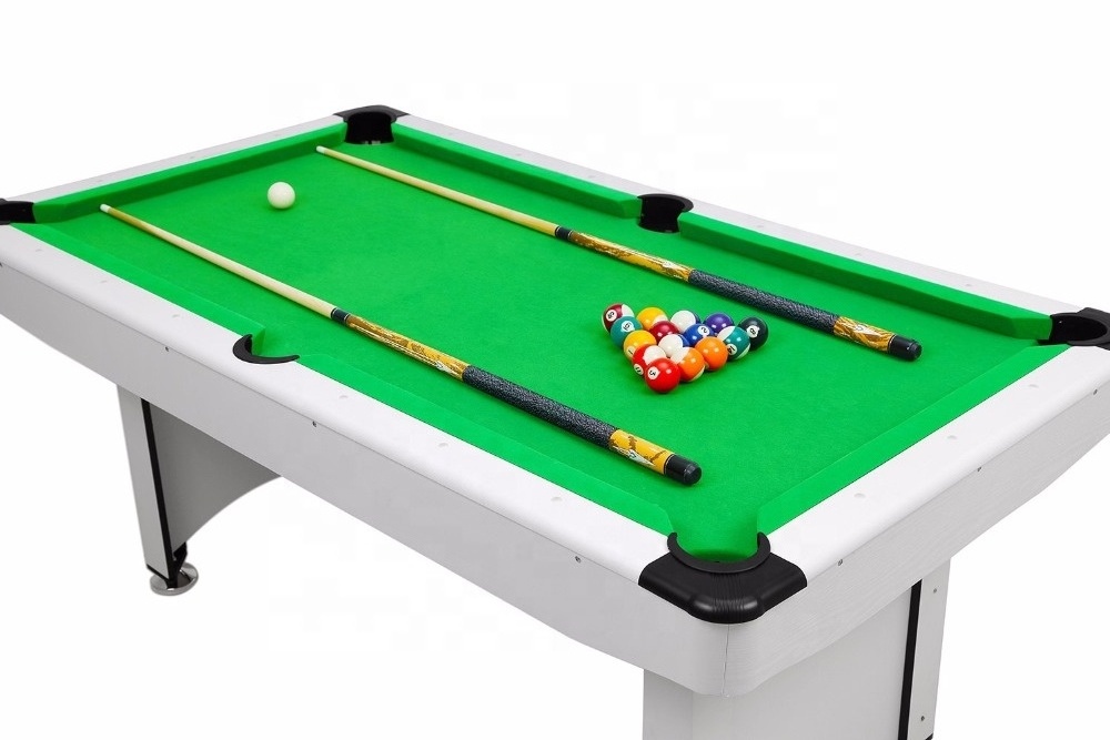 Wholesale cheap price 6ft MDF home use billiard table 8 ball pool table for kids adults