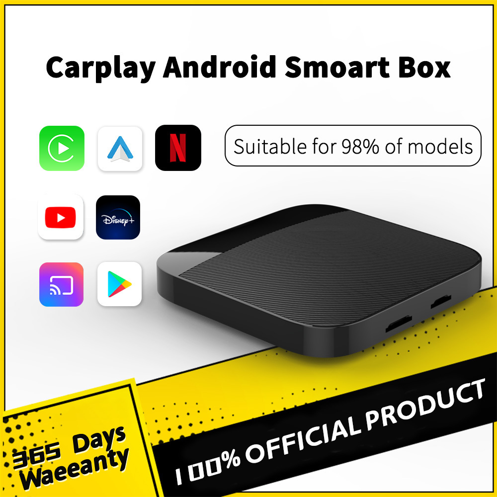 CarPlay Ai Box Wireless Android 13 Auto For Audi Benz Mazda Toyota For Netflix YouTube Video Googleplay TV Screen 4G+64G LTE GPS