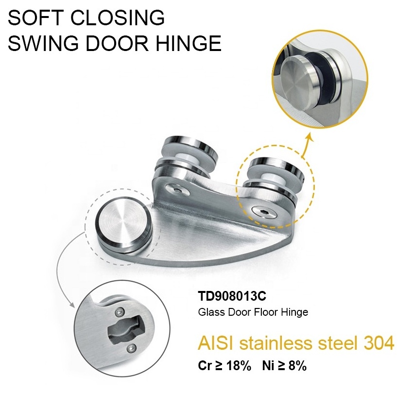 Two way 180 degree glass door hinge 316 stainless steel door hinge for swing door