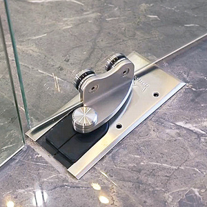 The Hotel Project frameless stainless steel glass swing door pivot hinge