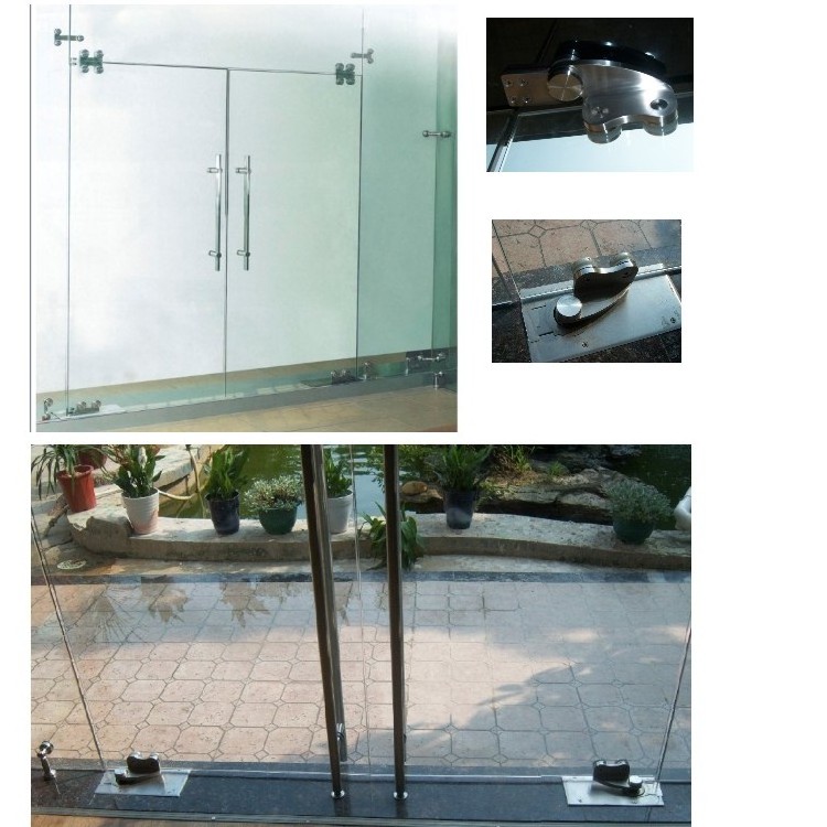 The Hotel Project frameless stainless steel glass swing door pivot hinge