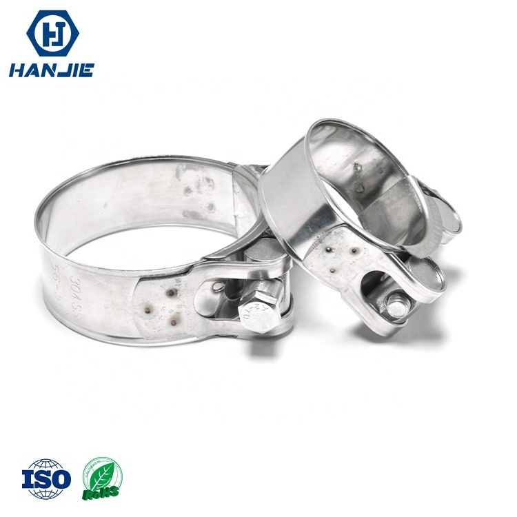 Stainless Steel 201 303 304 316 European Type High Pressure Heavy Duty T-Bolt Hose Clamp