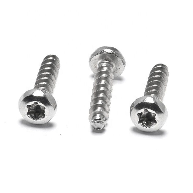 Stainless Steel or Zinc Plated  Pan Torx Head Thread Forming Self Tapping Screw for Plastic