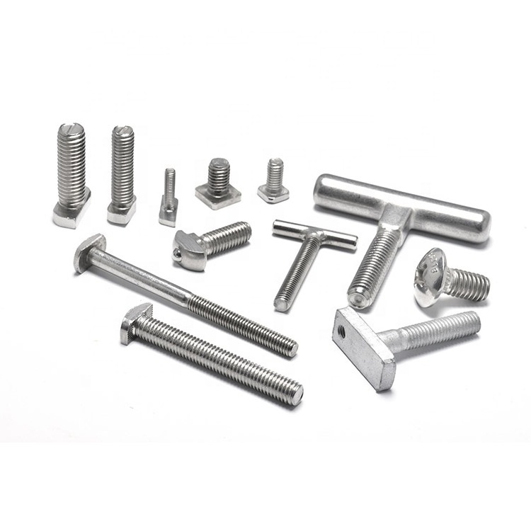 OEM Stainless Steel fasteners stainless steel nut and screw stainless steel bolts Hex Head T Square Stud Bolts