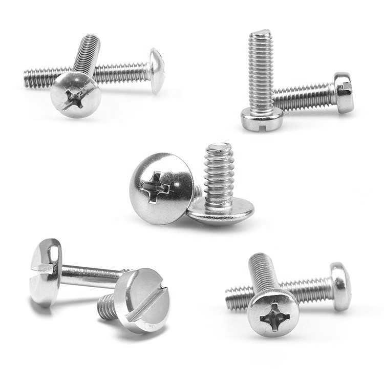 M2-M16 Stainless Steel Phillips Slot Csk Flat Pan Head Machine Screw